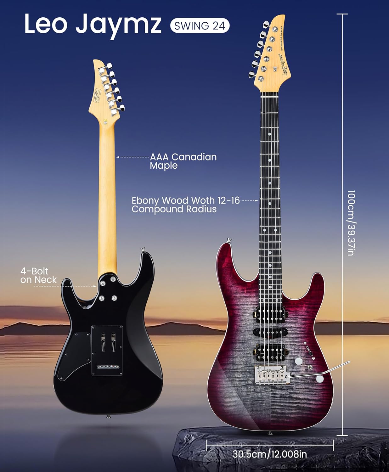 ST Pro Serie - Black faded Purple