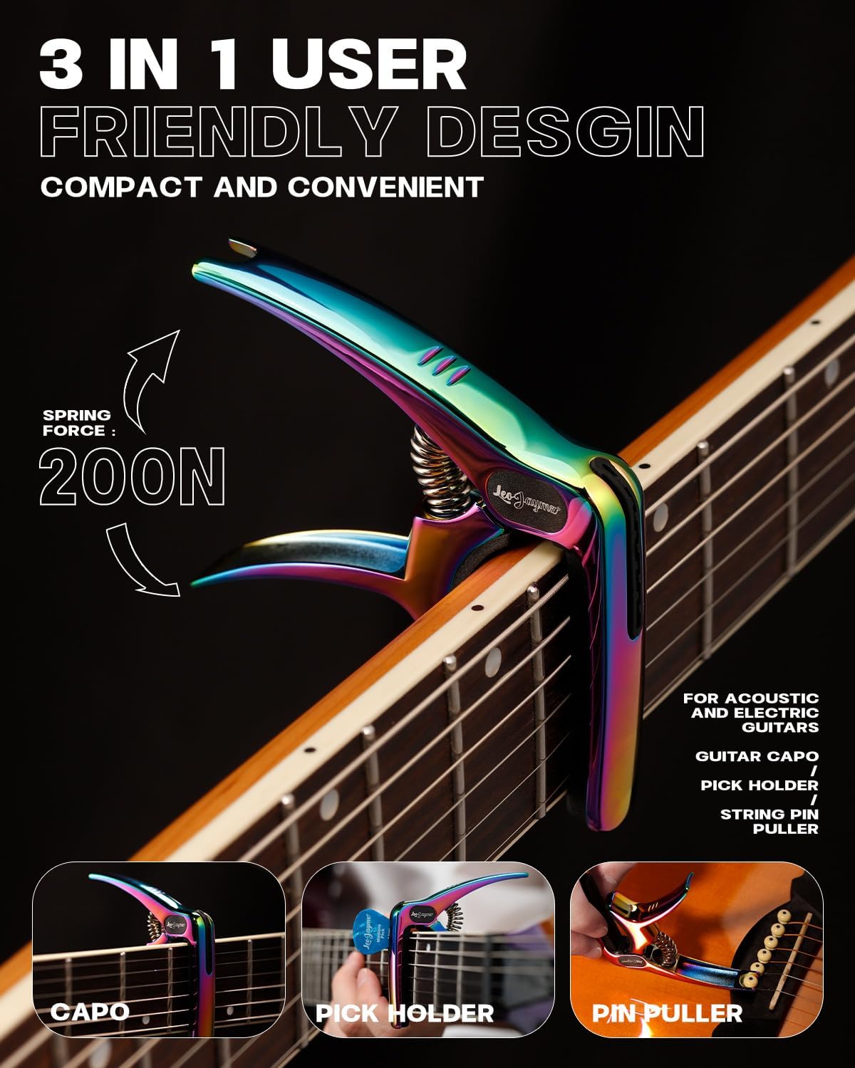 Guitar Clip - Dazzling Purple