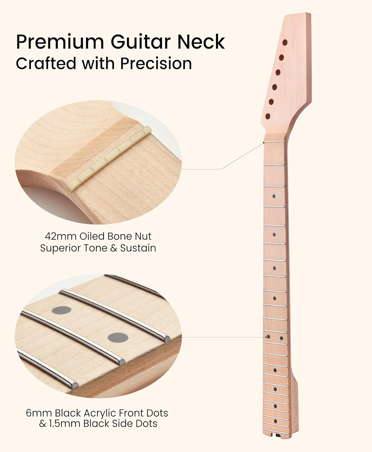 Compound Radius Neck - Maple Fretboard