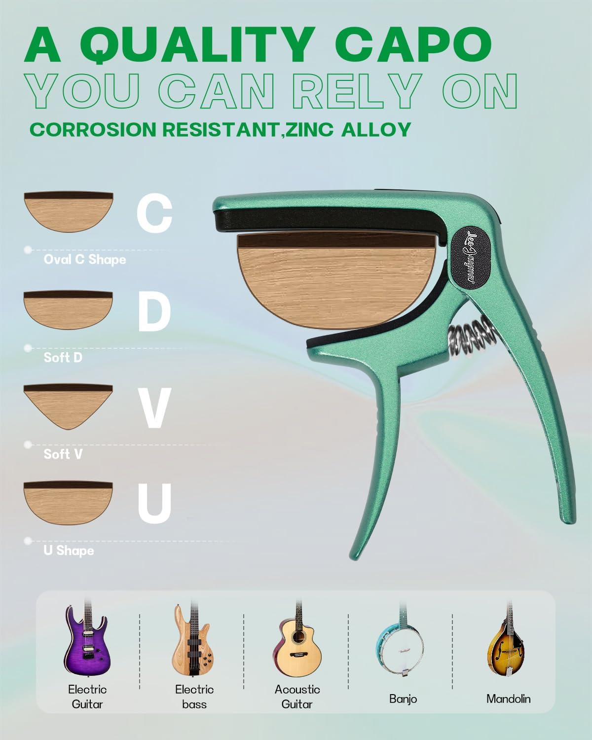 Guitar Clip - Blackish Green