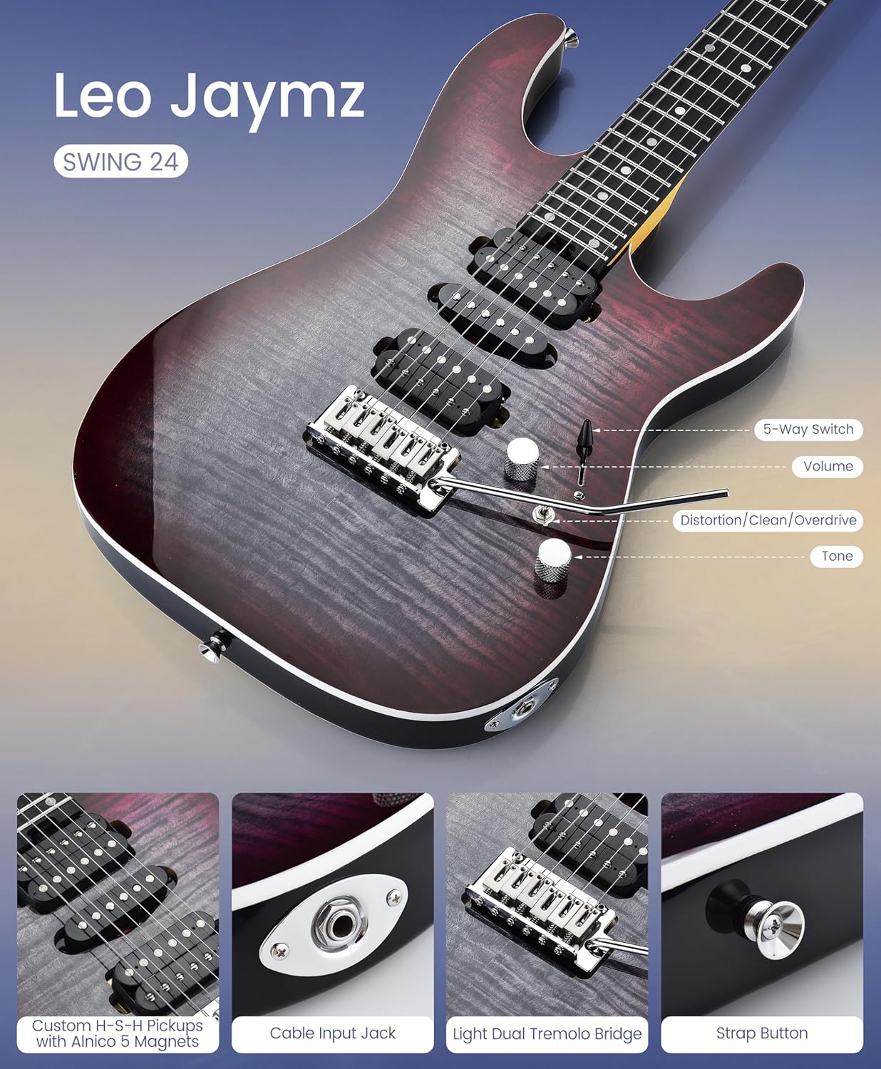 ST Pro Serie - Black faded Purple