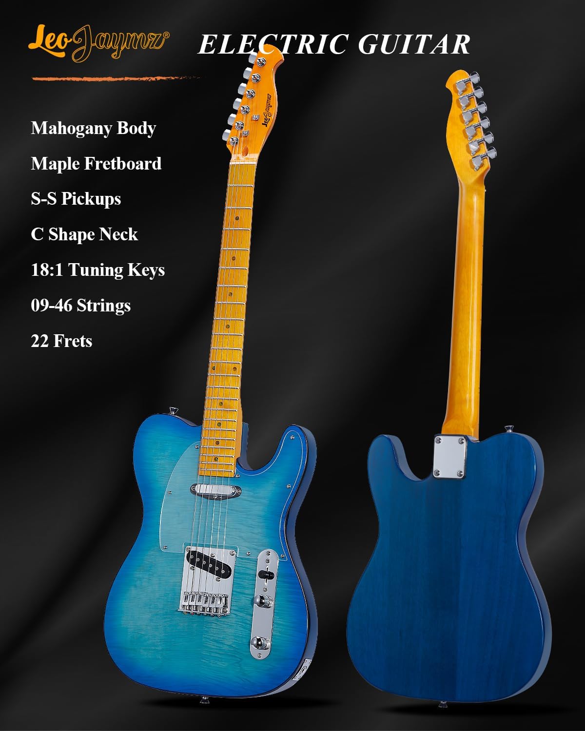 TL Series - Transparent Blue Burst