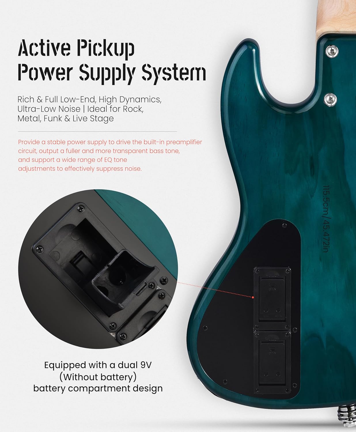 5-String Bass - Bixu Blue