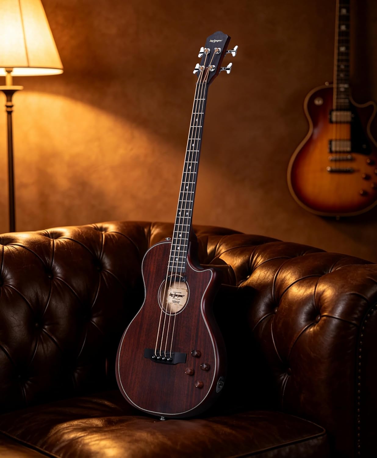 Acoustic Electric Bass - Mahogany
