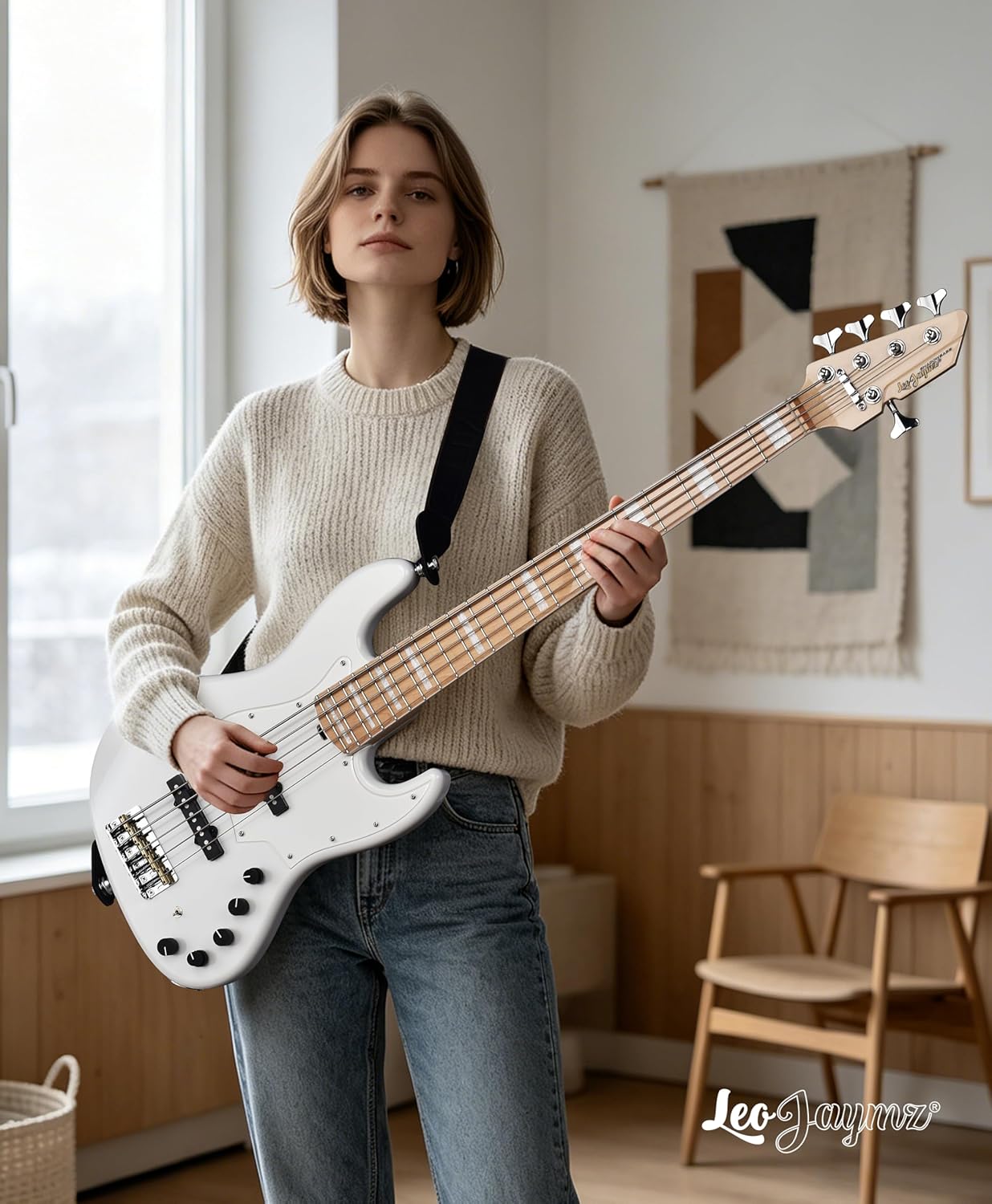 5-String Bass - Pearl White