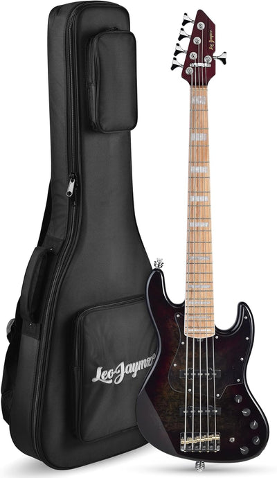5-String Bass - Black Burl