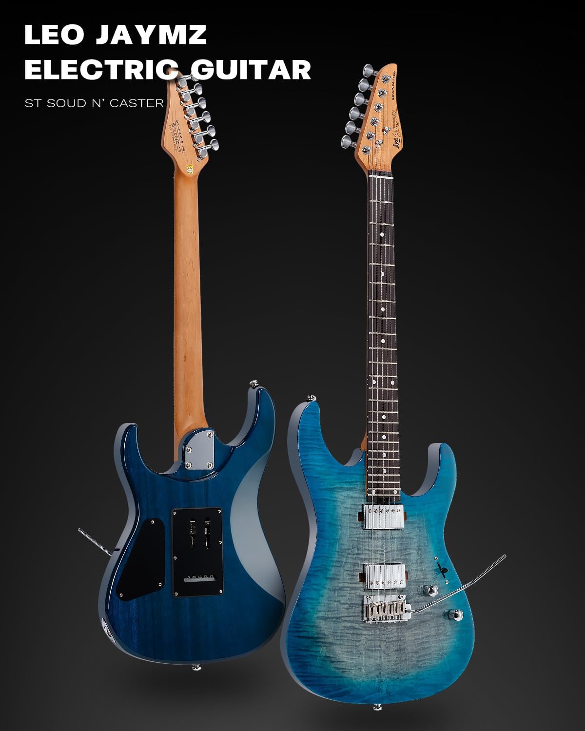 ST Pro - HH, Black Flame Blue