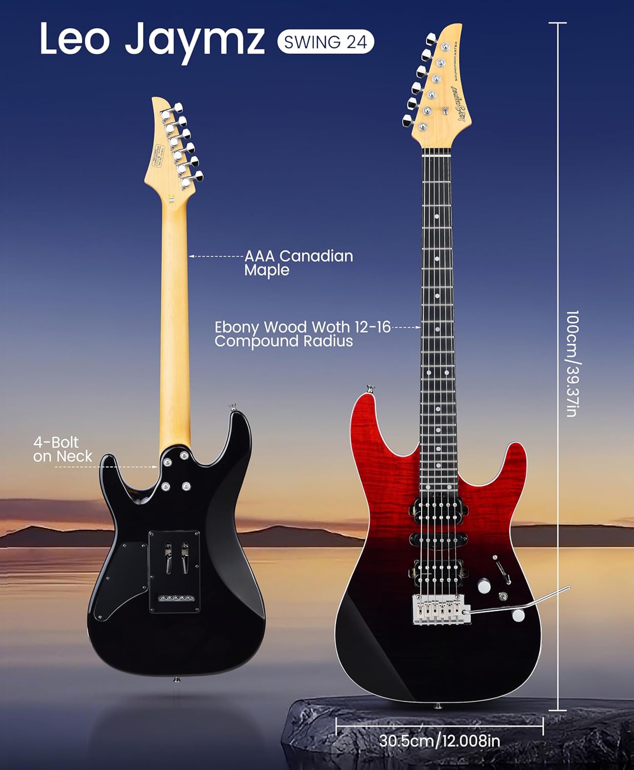 ST Pro Series - Black faded Red