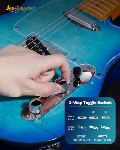 TL Series - Transparent Blue Burst