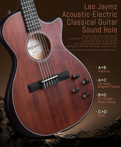 Cutaway Classical Acoustic - Mahogany Tonewood