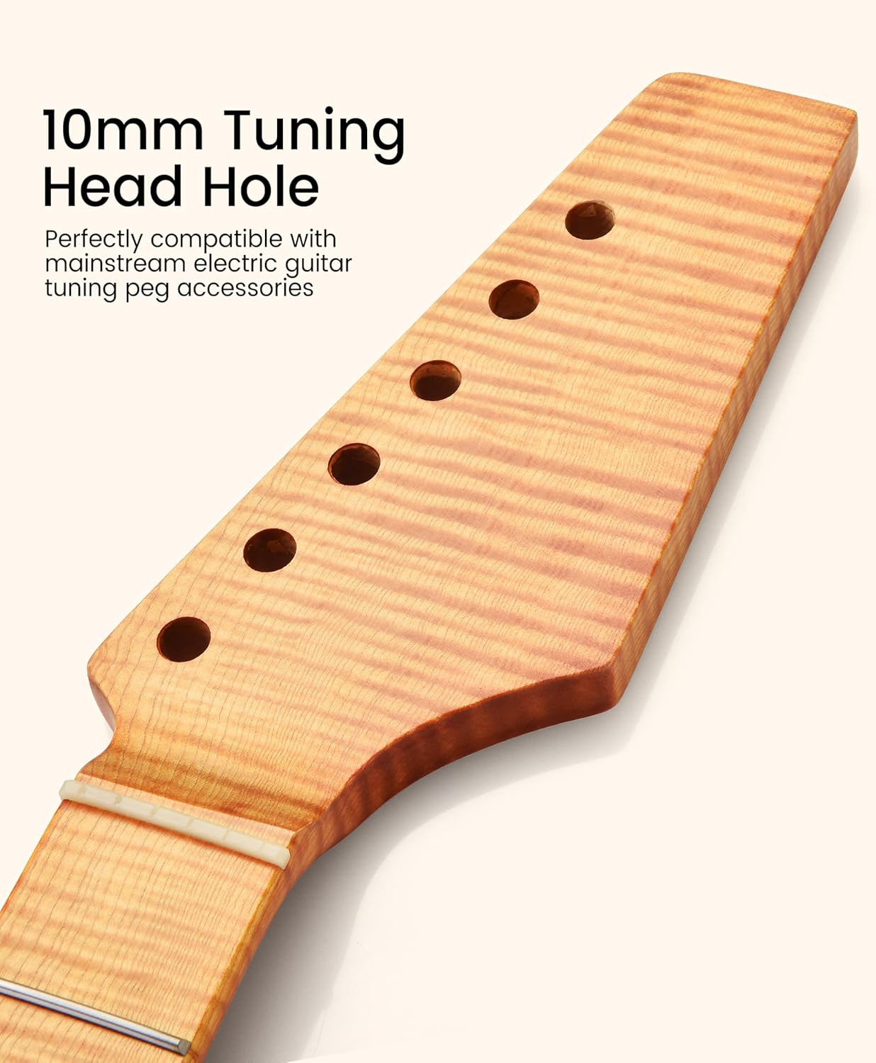 Compound Radius Neck - Flame Maple