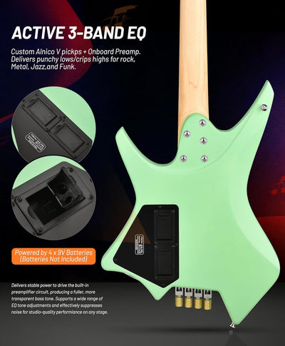 Headless Bass - Light Green