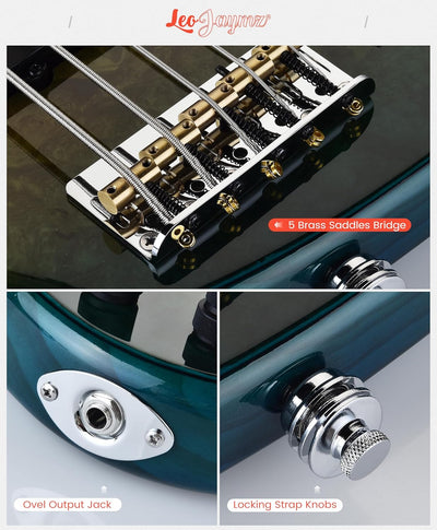 5-String Bass - Bixu Blue