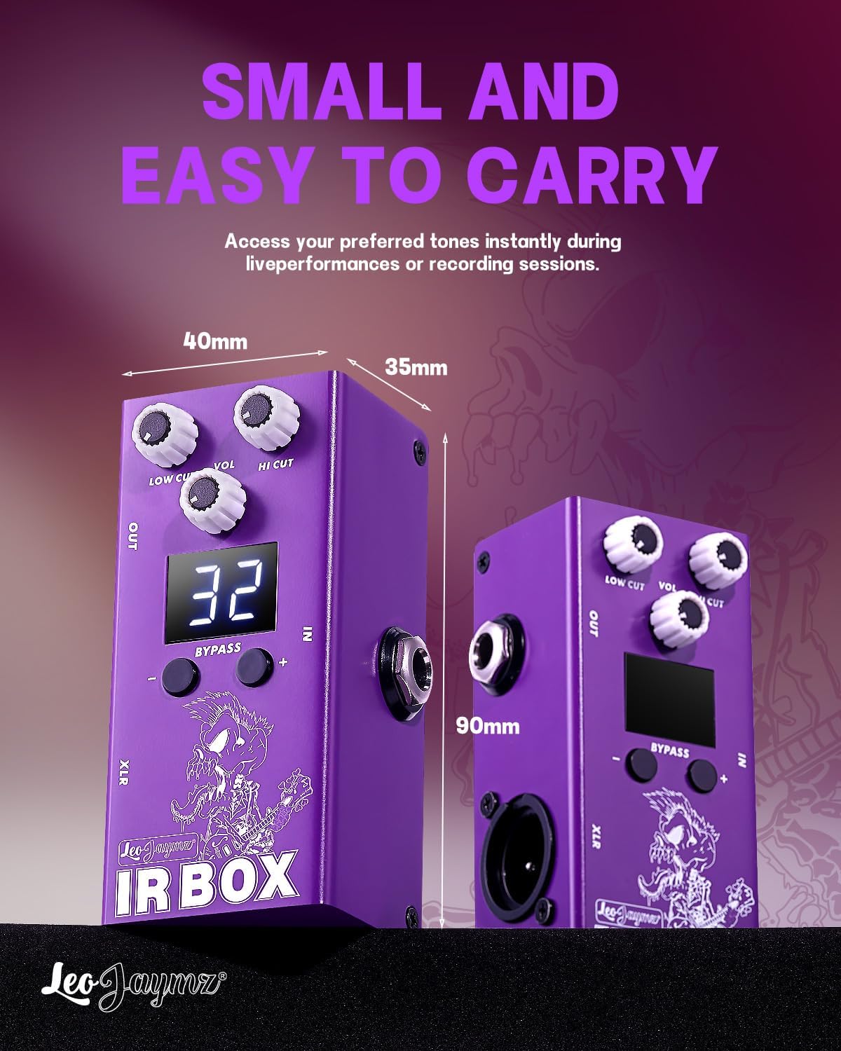 Amp Simulator Pedal - 32 Presets