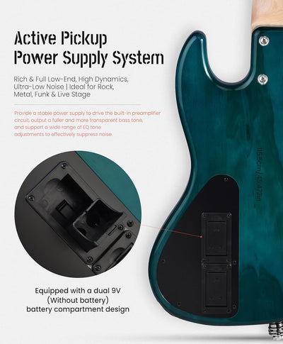 5-String Bass - Bixu Blue