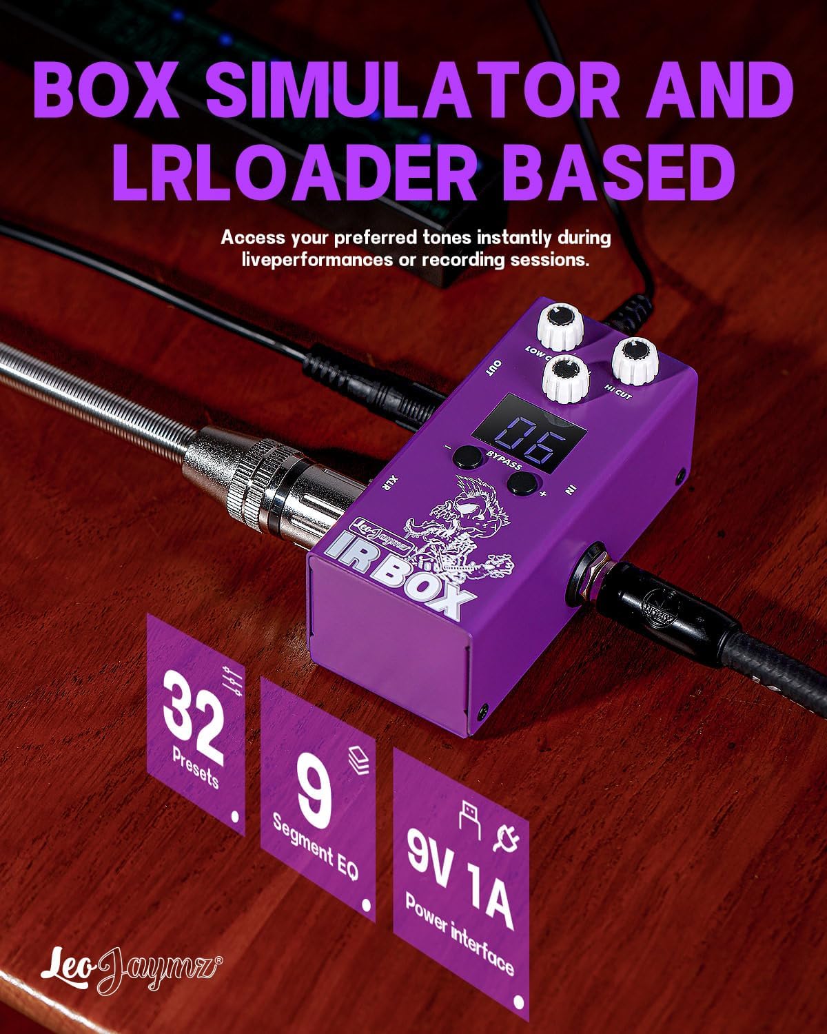 Amp Simulator Pedal - 32 Presets