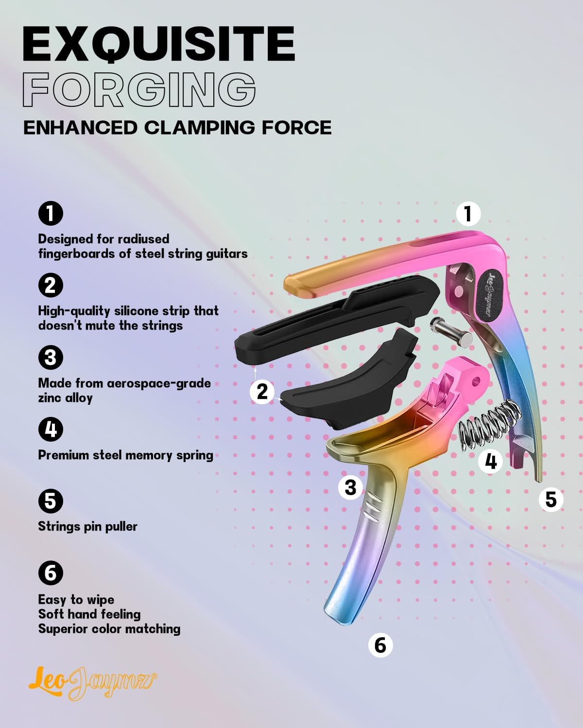 Guitar Clip - Dazzling Purple