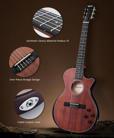 Cutaway Classical Acoustic - Mahogany Tonewood