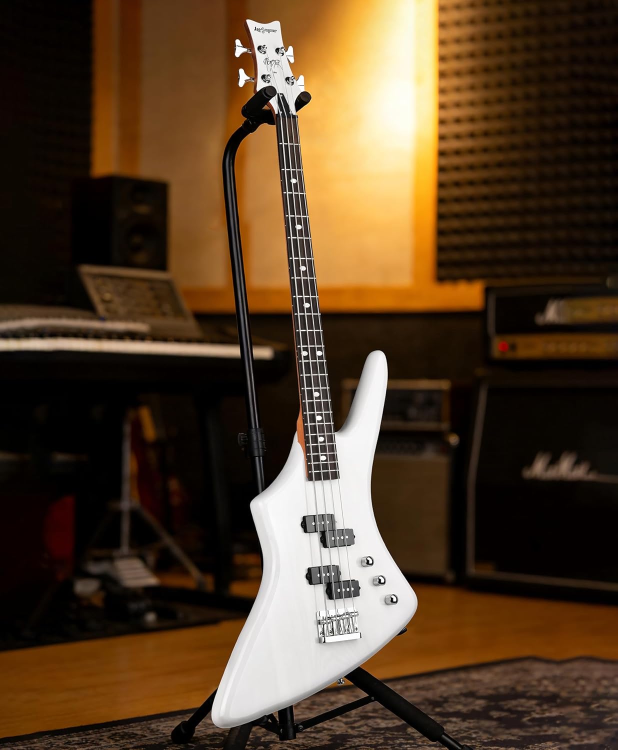 Monster 4-String Bass - Transparent White Gloss