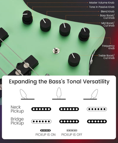 Headless Bass - Light Green
