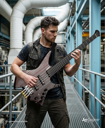 Headless Bass - Red Black