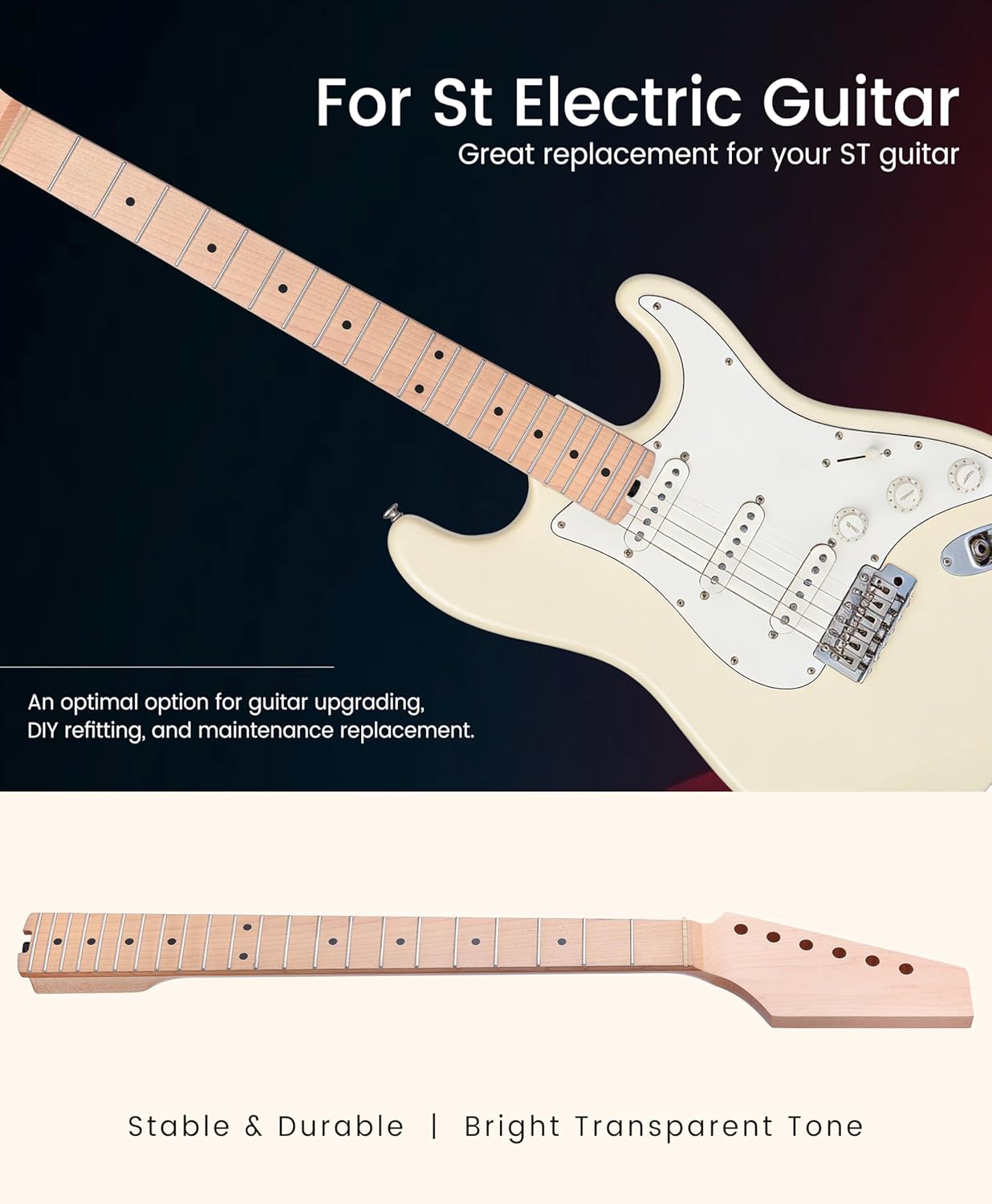 Compound Radius Neck - Maple Fretboard